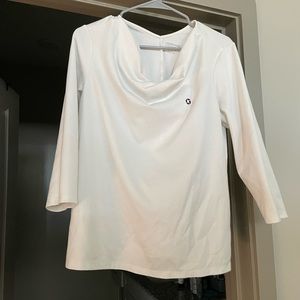 Two lands end white tops